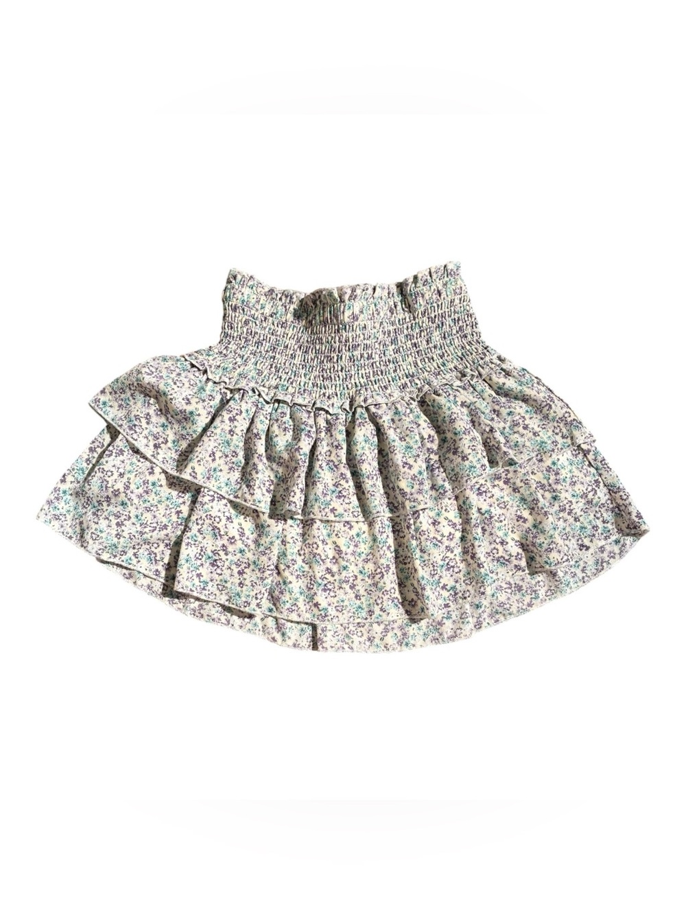KatieJ NYC Brooke Tiered Skirt Floral